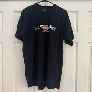 Harley Davidson Motorcycles Black Short Sleeve Graphic T Shirt Size XXL Cozumel